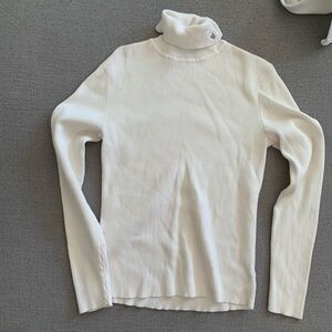 Lauren Ralph Lauren Cream Turtleneck Top